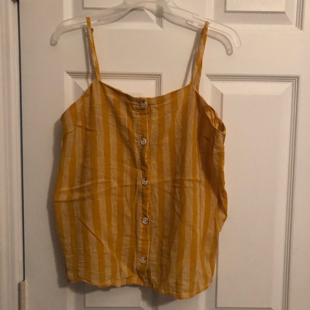 Striped Yellow Tank